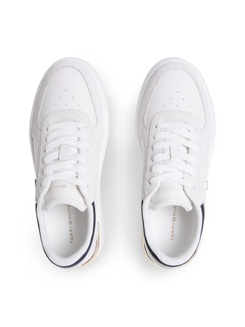 Sneaker bassa écru / navy / oro / grigio chiaro Écru miniatura 3