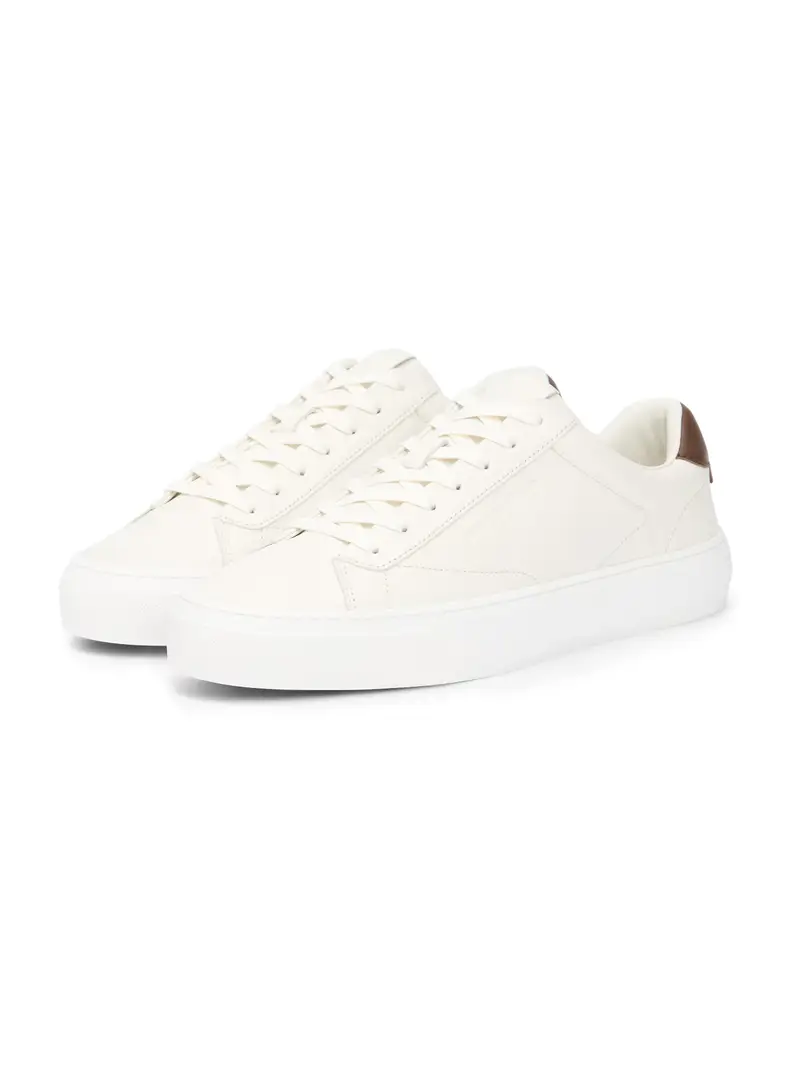 Sneaker bassa marrone / bianco miniatura 2