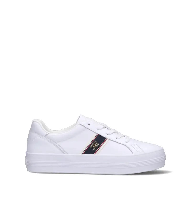 Sneaker donna bianca in pelle Vario