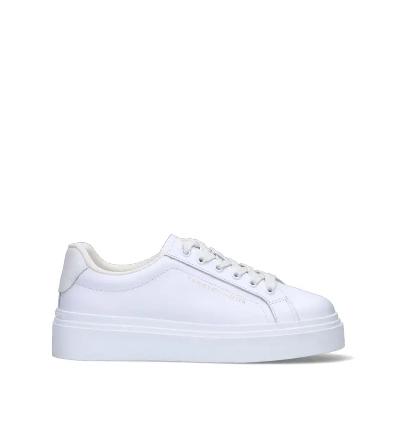 Sneaker donna bianca in pelle Vario