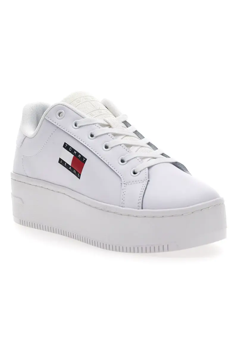 Sneakers Bianche Con Flatform TOMMY HILFIGER FLATFORM ESS [BIANCO] miniatura 2