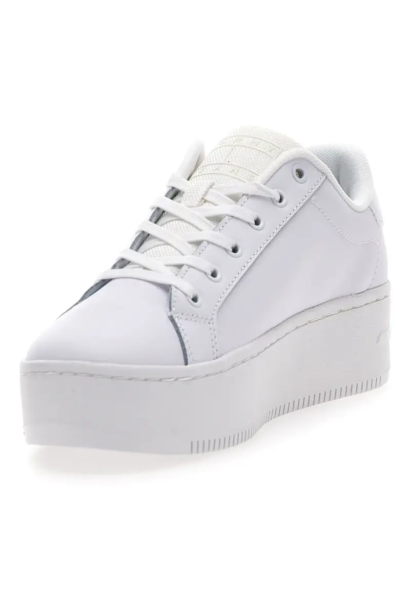 Sneakers Bianche Con Flatform TOMMY HILFIGER FLATFORM ESS [BIANCO] miniatura 3