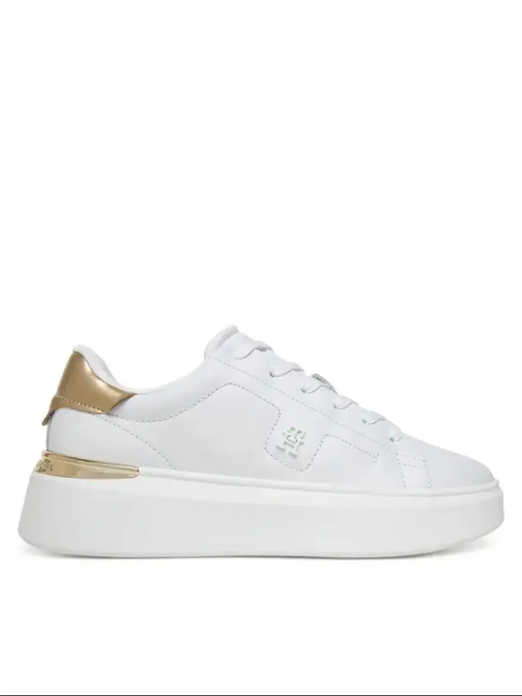 sneakers chic platform gold bianca