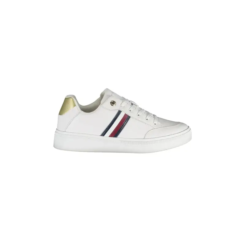 Sneakers Donna Bianche con Dettagli a Contrasto Bianco