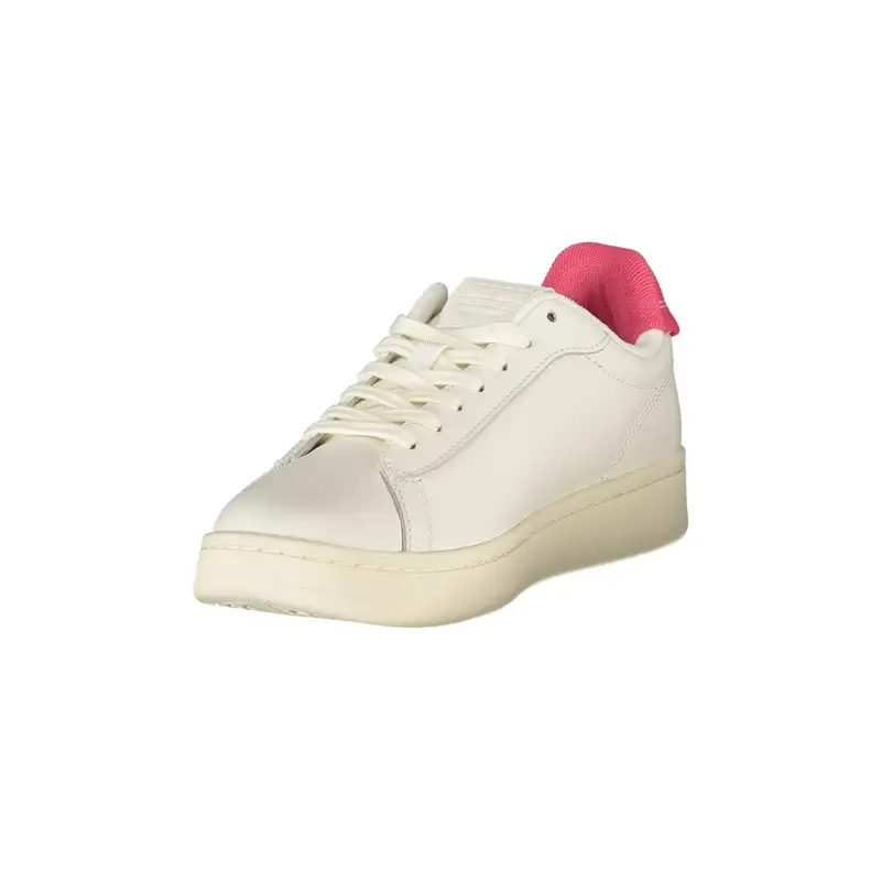 Sneakers Donna Bianche con Dettagli Fuxia Bianco miniatura 3
