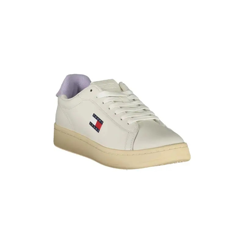 Sneakers Donna Bianche con Dettagli in Glicine Bianco miniatura 2