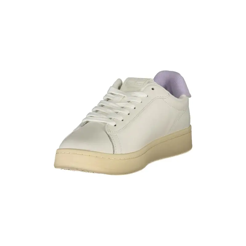 Sneakers Donna Bianche con Dettagli in Glicine Bianco miniatura 3