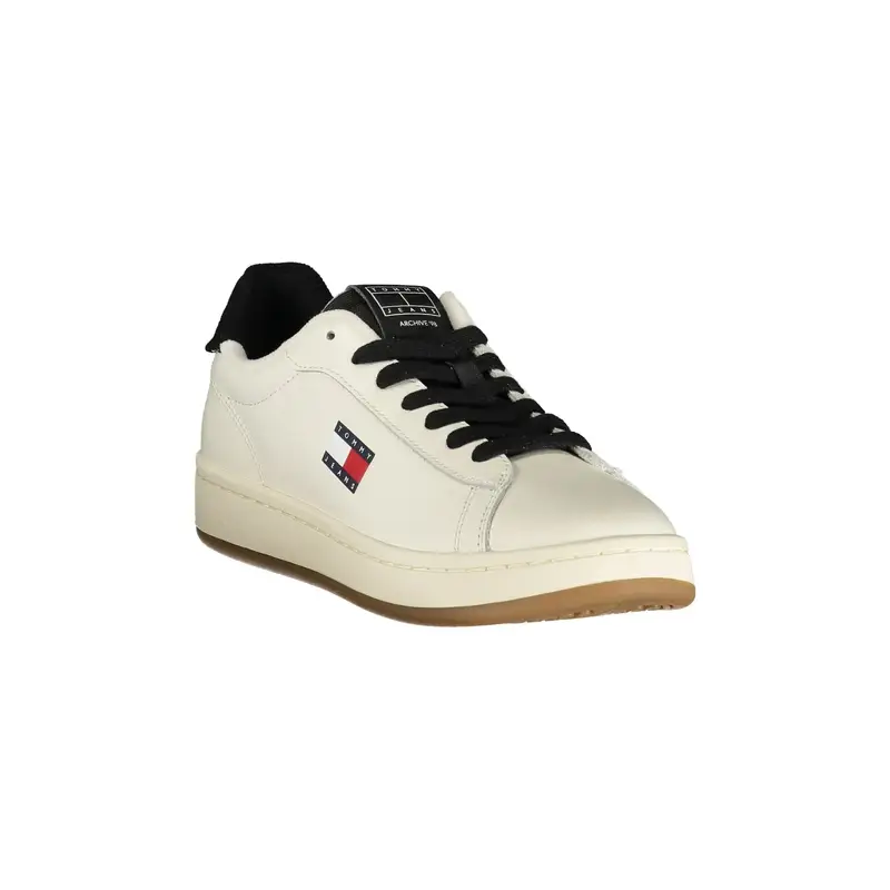 Sneakers Donna Bianche con Dettagli Neri Bianco miniatura 2