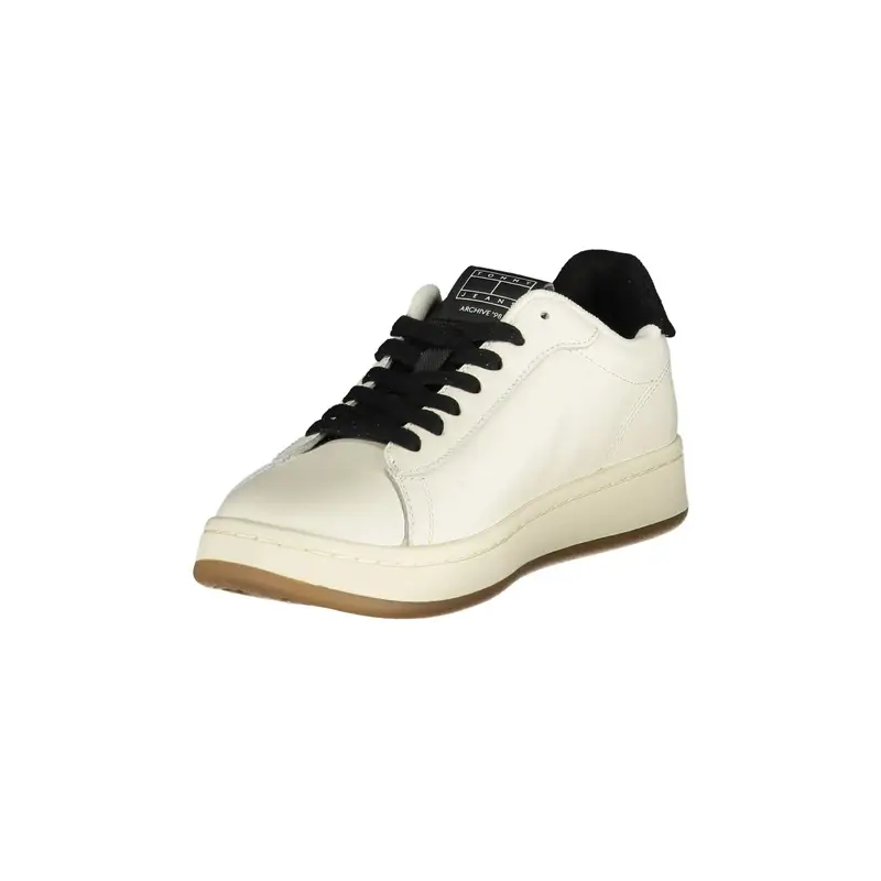 Sneakers Donna Bianche con Dettagli Neri Bianco miniatura 3