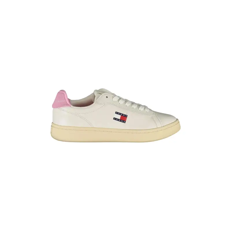Sneakers Donna Bianche con Dettagli Rosa Bianco