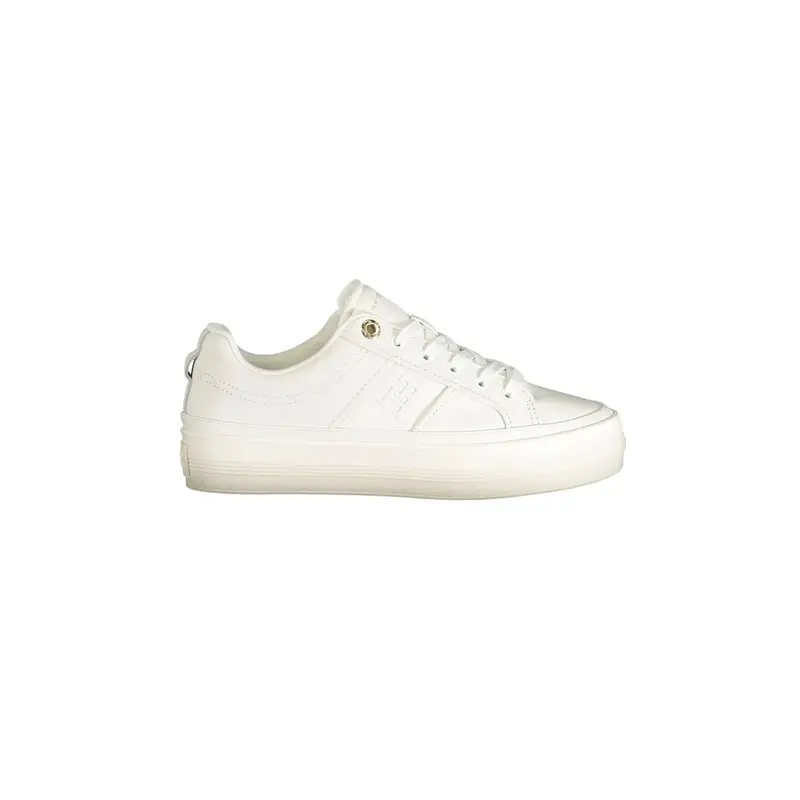 Tommy Hilfiger Sneakers Donna Bianche con Stampa Logo