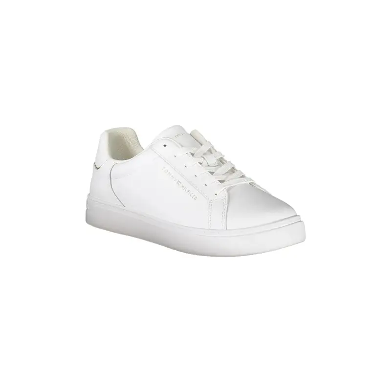 Tommy Hilfiger Sneakers Donna Bianche con Stampa Logo miniatura 2