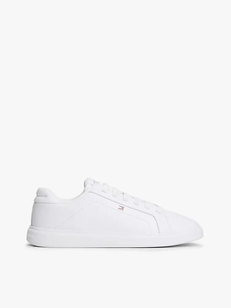 sneakers donna icon court in pelle bianca