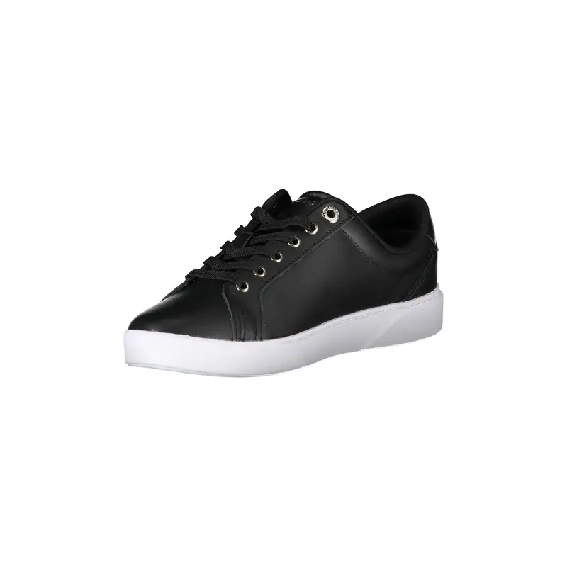 Sneakers Donna Nere con Suola a Contrasto Nero miniatura 3
