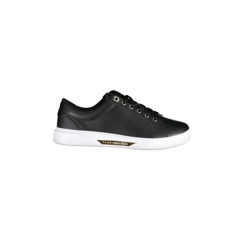 Sneakers Donna Nere con Suola a Contrasto Nero