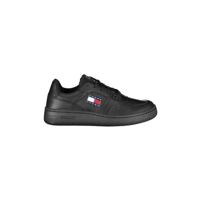 Sneakers Donna Nere Logo Nero