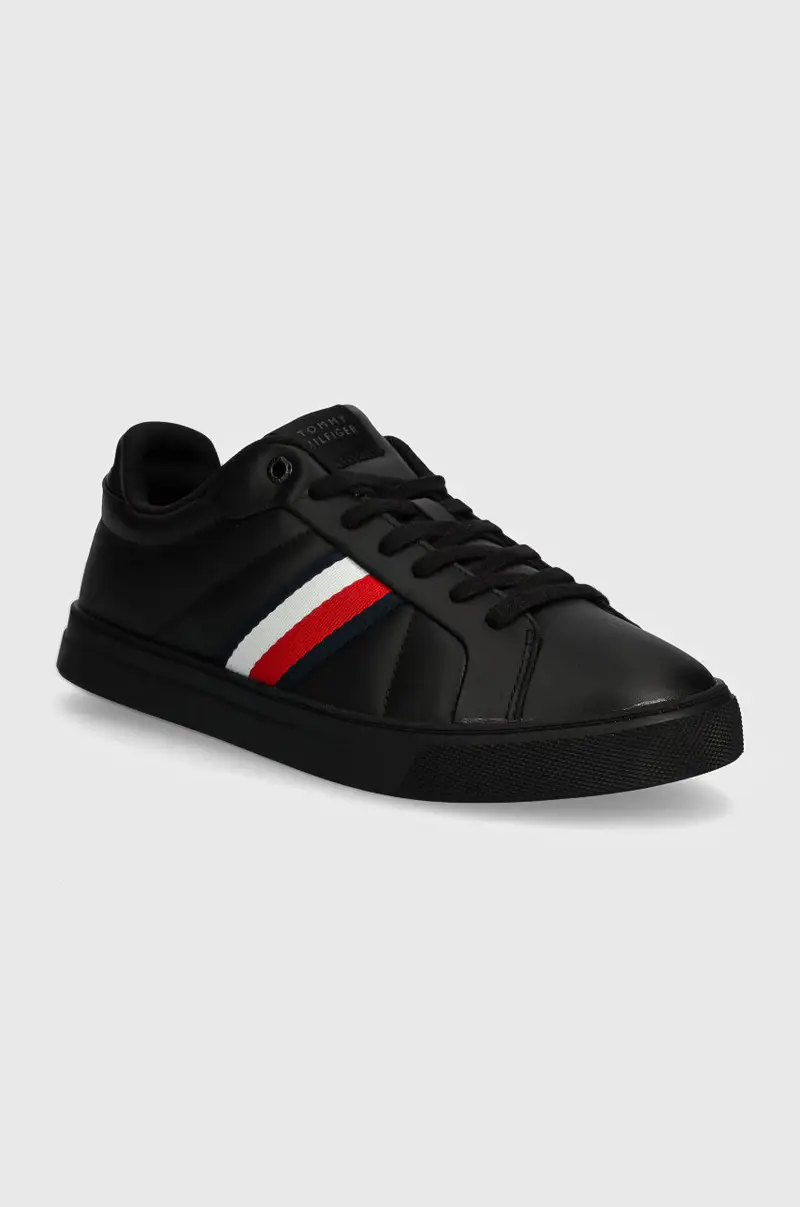 sneakers ICON COURT LTH STRIPES Nero