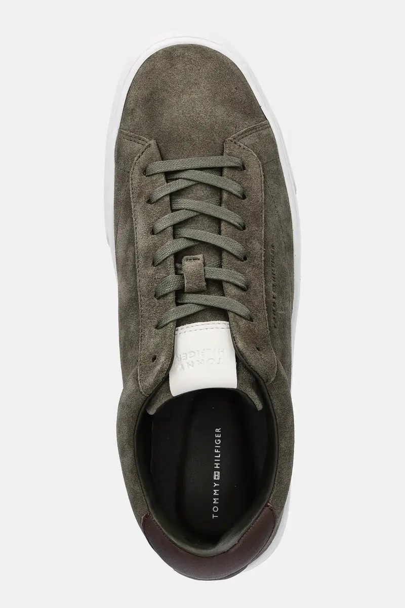 sneakers in camoscio PREMIUM DRESS CUPSOLE SUEDE uomo colore verde FM0FM05573 miniatura 4