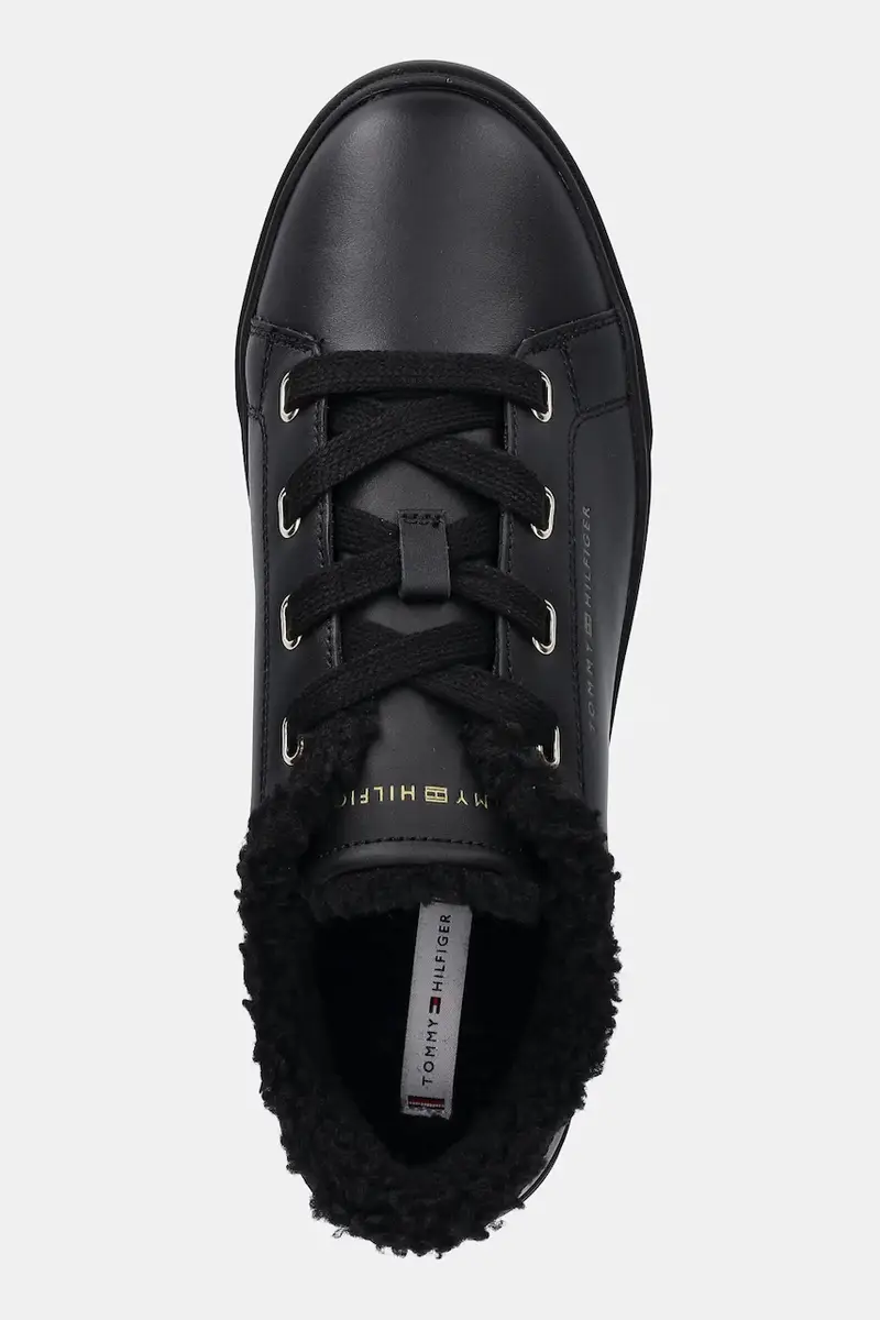 sneakers in pelle CASUAL CUPSOLE SNEAKER WL donna colore nero FW0FW08824 miniatura 4