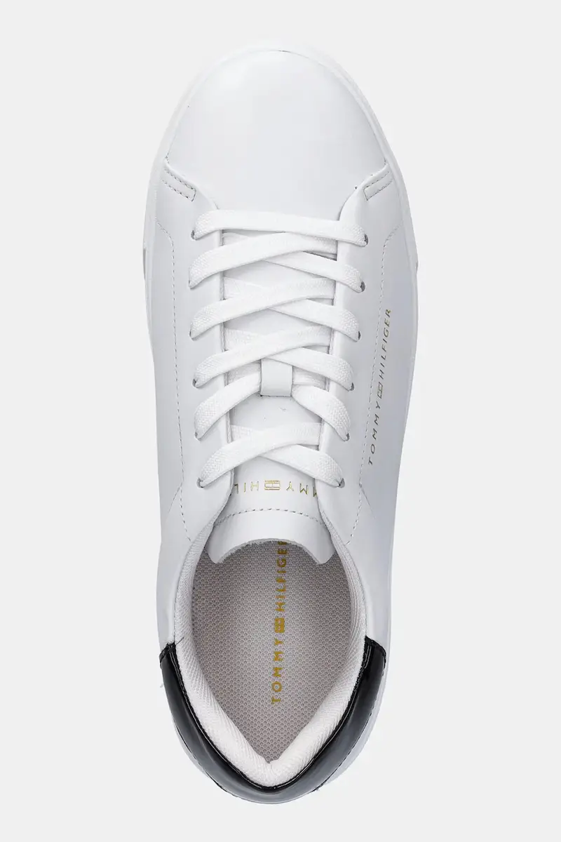 sneakers in pelle CHIC PLATFORM CUPSOLE PATENT donna colore bianco FW0FW08681 miniatura 4