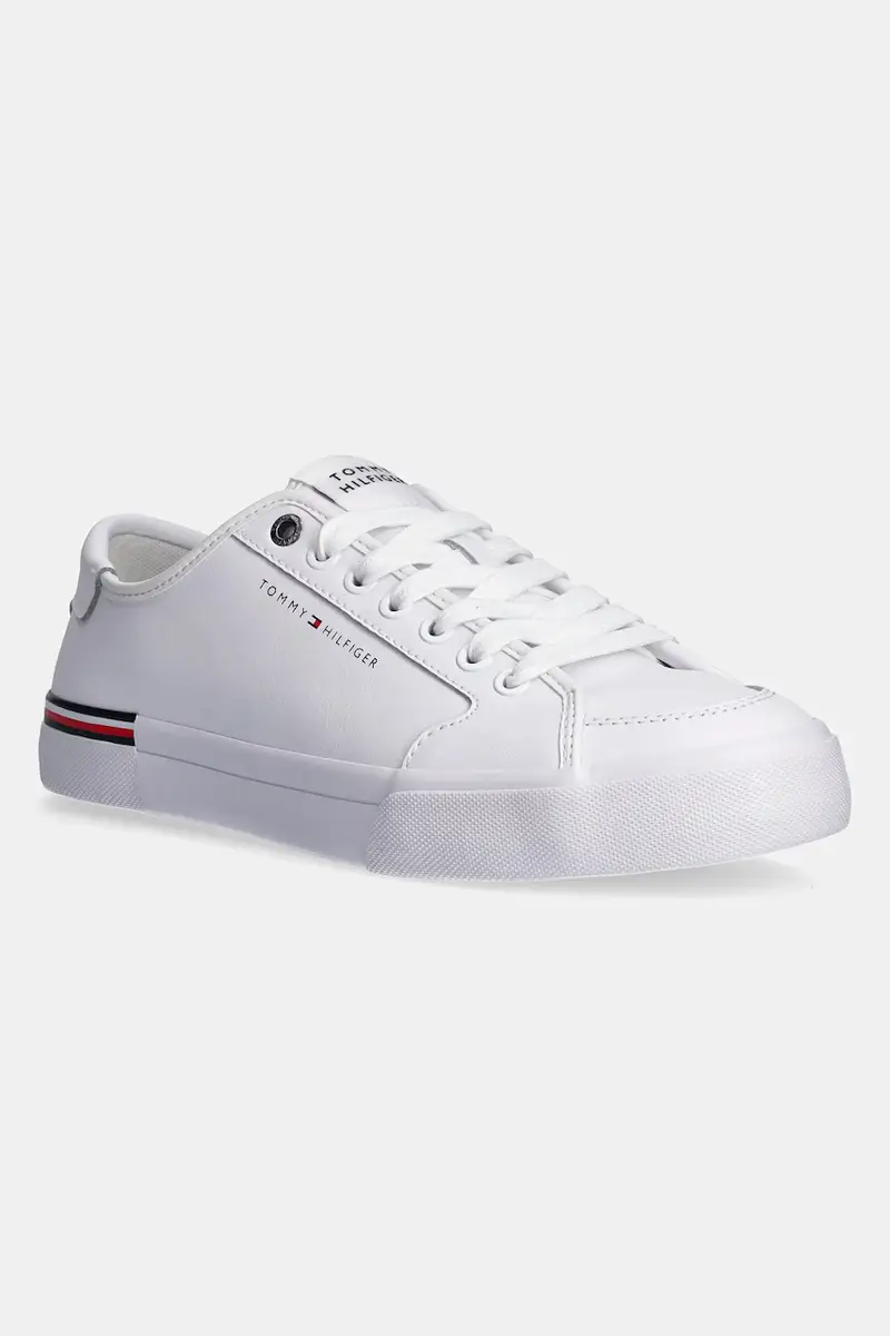 sneakers in pelle CORE CORPORATE VULC LEATHER colore bianco FM0FM05399
