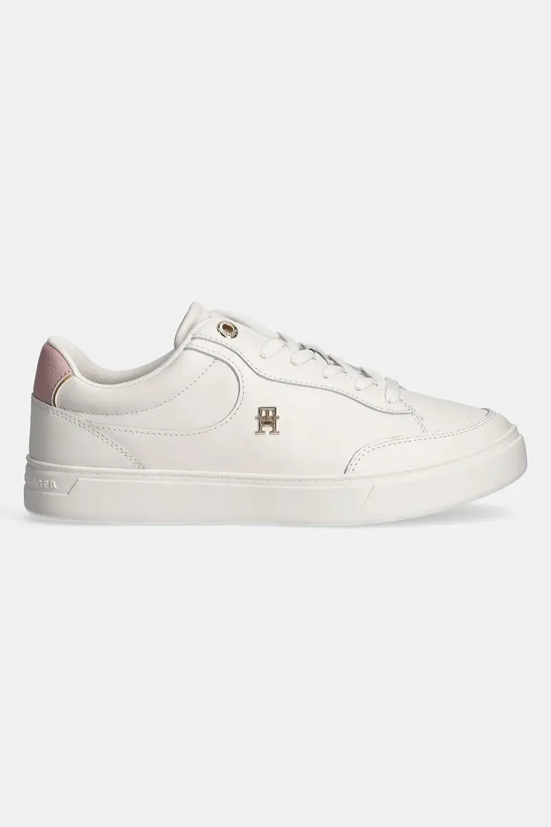 sneakers in pelle ESSENTIAL CHIC COURT SNEAKER colore bianco FW0FW08322 Beige miniatura 2