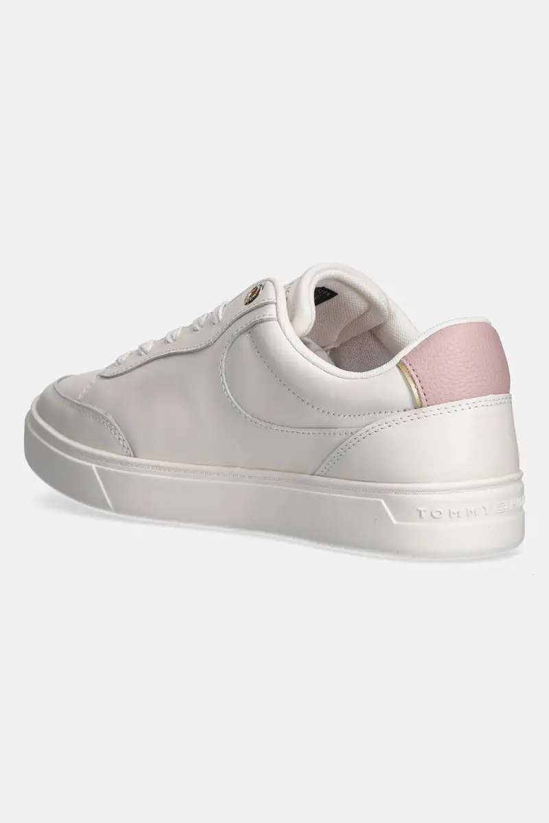 sneakers in pelle ESSENTIAL CHIC COURT SNEAKER colore bianco FW0FW08322 Beige miniatura 3