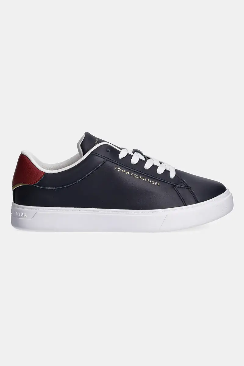 sneakers in pelle ESSENTIAL COURT SNEAKER colore blu navy FW0FW08320 miniatura 2