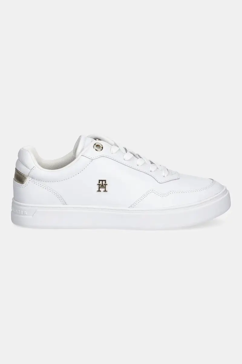 sneakers in pelle ESSENTIAL ELEVATED COURT SNEAKER donna colore bianco FW0FW08758 miniatura 2