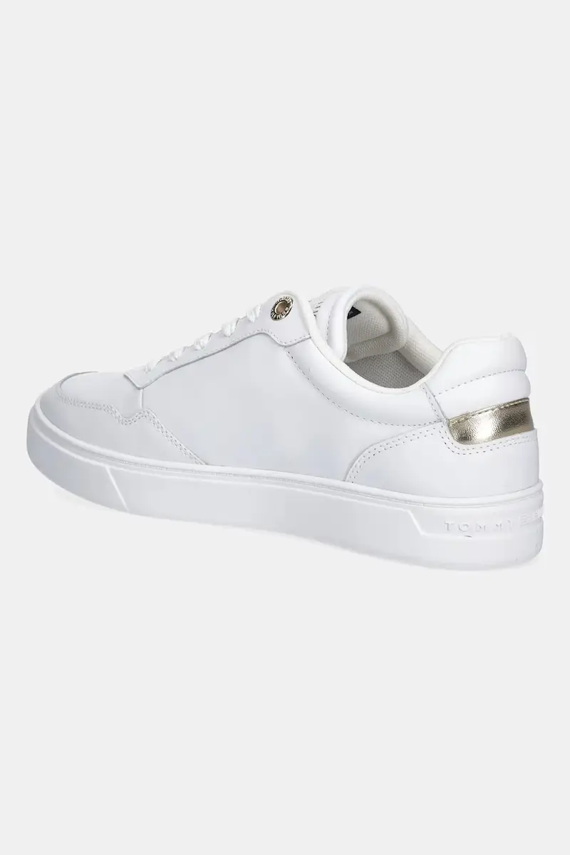 sneakers in pelle ESSENTIAL ELEVATED COURT SNEAKER donna colore bianco FW0FW08758 miniatura 3