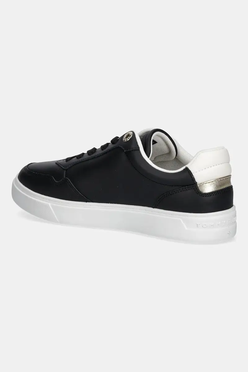 sneakers in pelle ESSENTIAL ELEVATED COURT SNEAKER donna colore nero FW0FW08680 miniatura 3