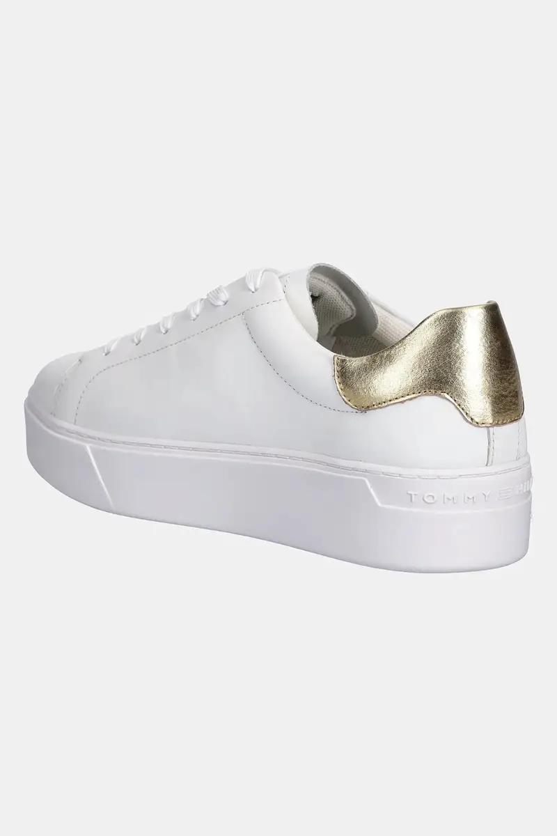 sneakers in pelle ESSENTIAL PLATFORM COURT SNEAKER donna colore bianco FW0FW08756 miniatura 3
