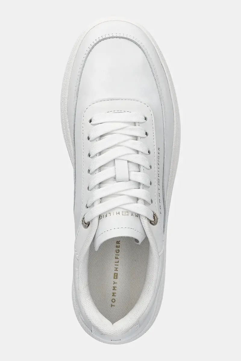 sneakers in pelle MODERN COURT SNEAKER LTHR donna colore bianco FW0FW08800 miniatura 4