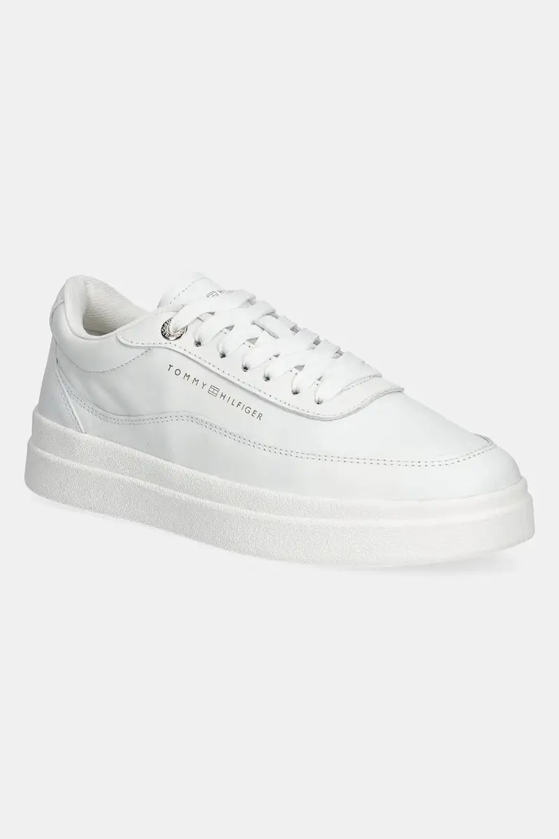 sneakers in pelle MODERN COURT SNEAKER LTHR donna colore bianco FW0FW08800