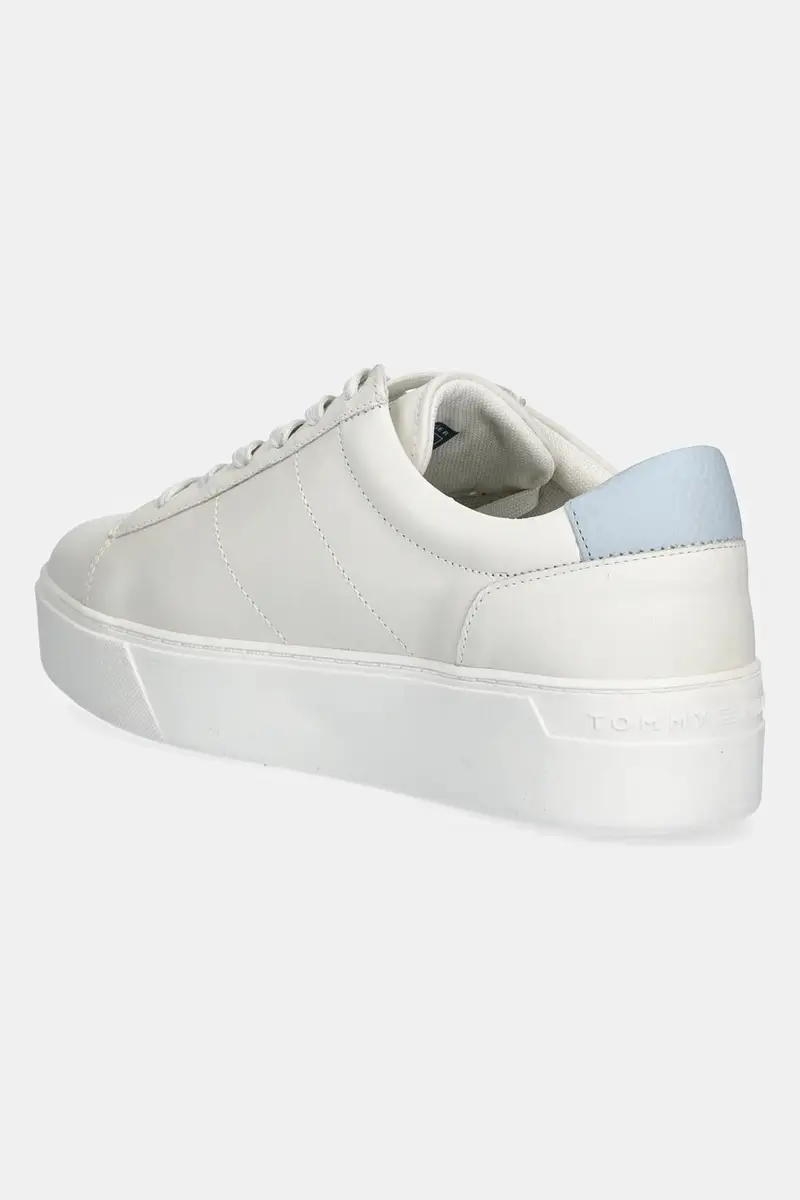 sneakers in pelle PLATFORM COURT SNEAKER donna colore bianco FW0FW08464 miniatura 3