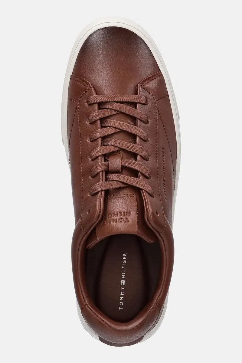 sneakers in pelle PREMIUM DRESS CUPSOLE COGNAC uomo colore marrone FM0FM05771 miniatura 4