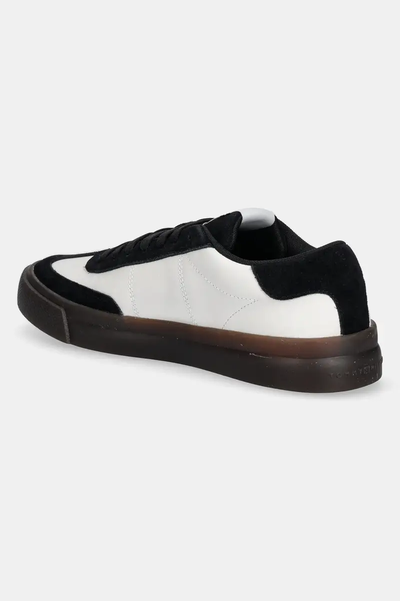 sneakers in pelle TH CUPSET SUMMER LTH uomo colore bianco FM0FM05487 miniatura 3