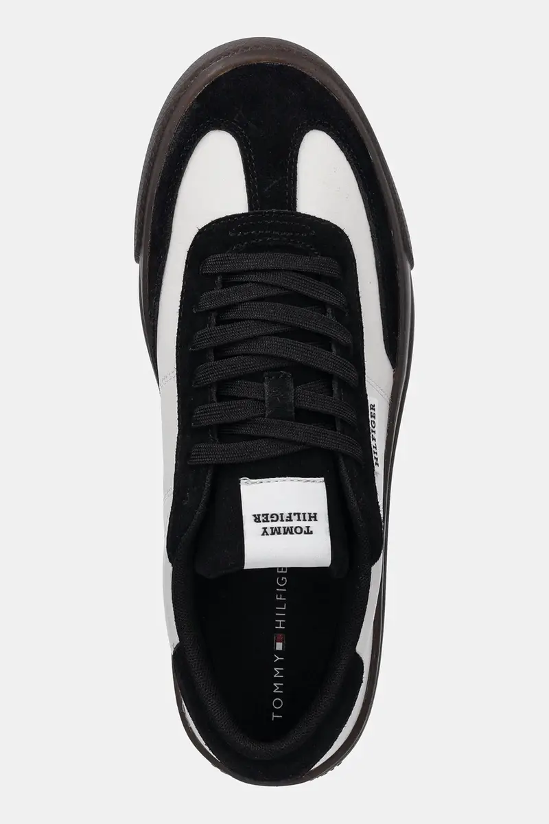 sneakers in pelle TH CUPSET SUMMER LTH uomo colore bianco FM0FM05487 miniatura 4