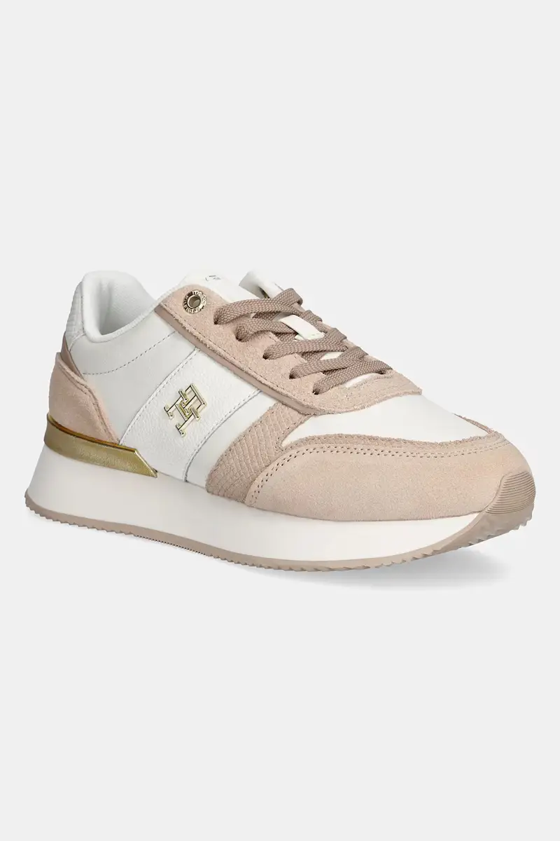 sneakers in pelle TH FASHION RUNNER colore arancione FW0FW08475