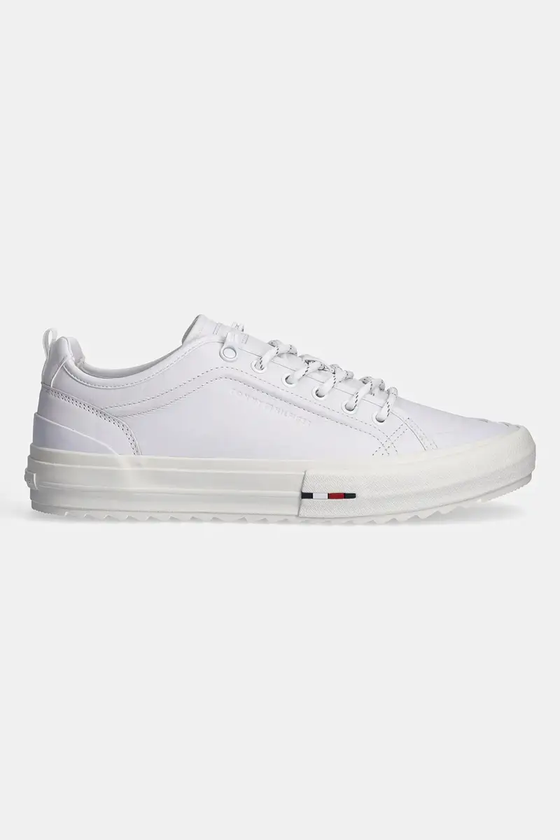 sneakers in pelle TH HI VULC CLEAT LOW LTH colore bianco FM0FM05452 miniatura 2