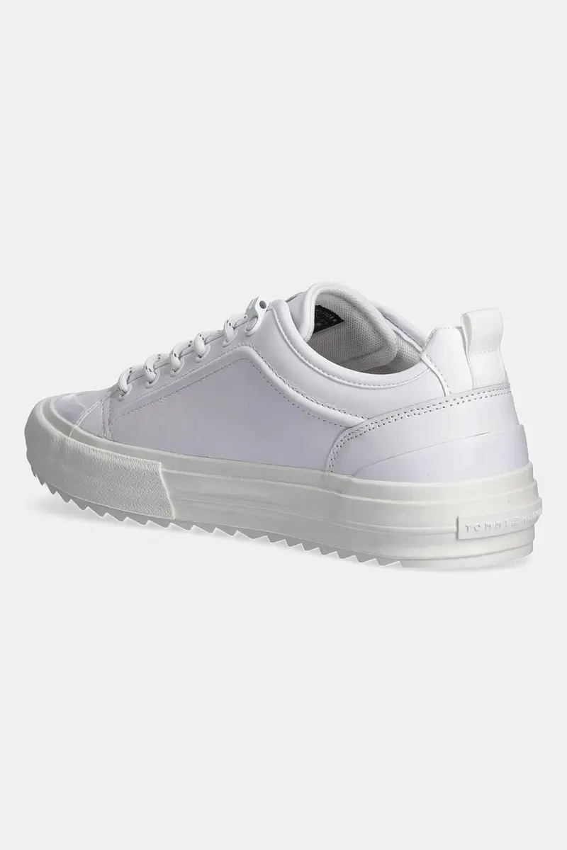 sneakers in pelle TH HI VULC CLEAT LOW LTH colore bianco FM0FM05452 miniatura 3