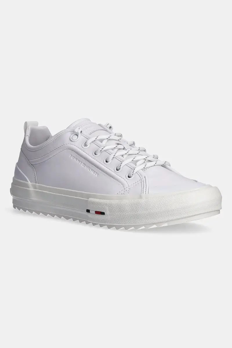 sneakers in pelle TH HI VULC CLEAT LOW LTH colore bianco FM0FM05452
