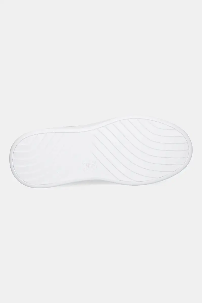 sneakers in pelle TH MONOGRAM PLATFORM SNK donna colore beige FW0FW09155 miniatura 5