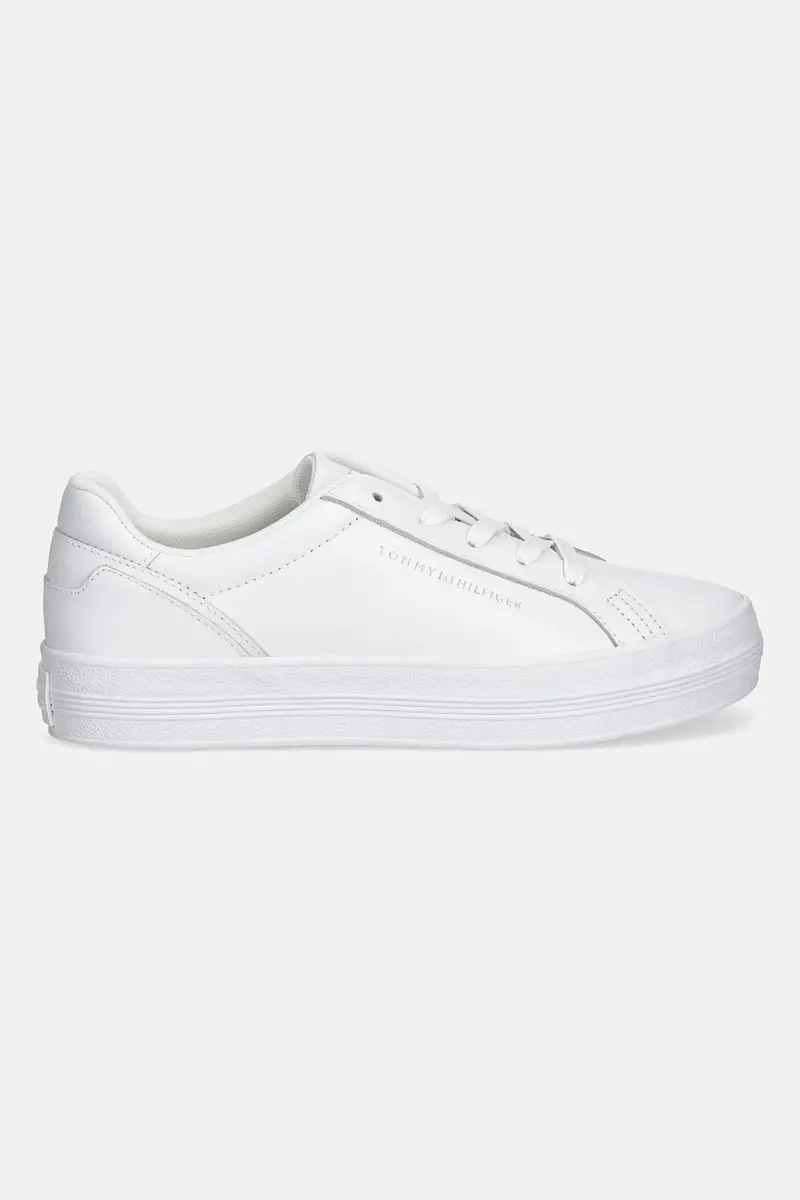 sneakers in pelle TH PLATFORM SNEAKER donna colore bianco FW0FW09164 miniatura 2