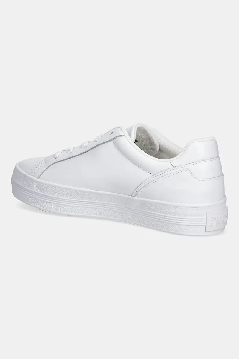 sneakers in pelle TH PLATFORM SNEAKER donna colore bianco FW0FW09164 miniatura 3