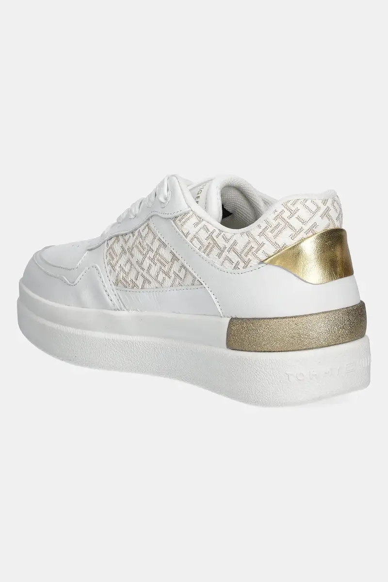 sneakers LUX COURT SNEAKER MONOGRAM colore bianco FW0FW08381 miniatura 3