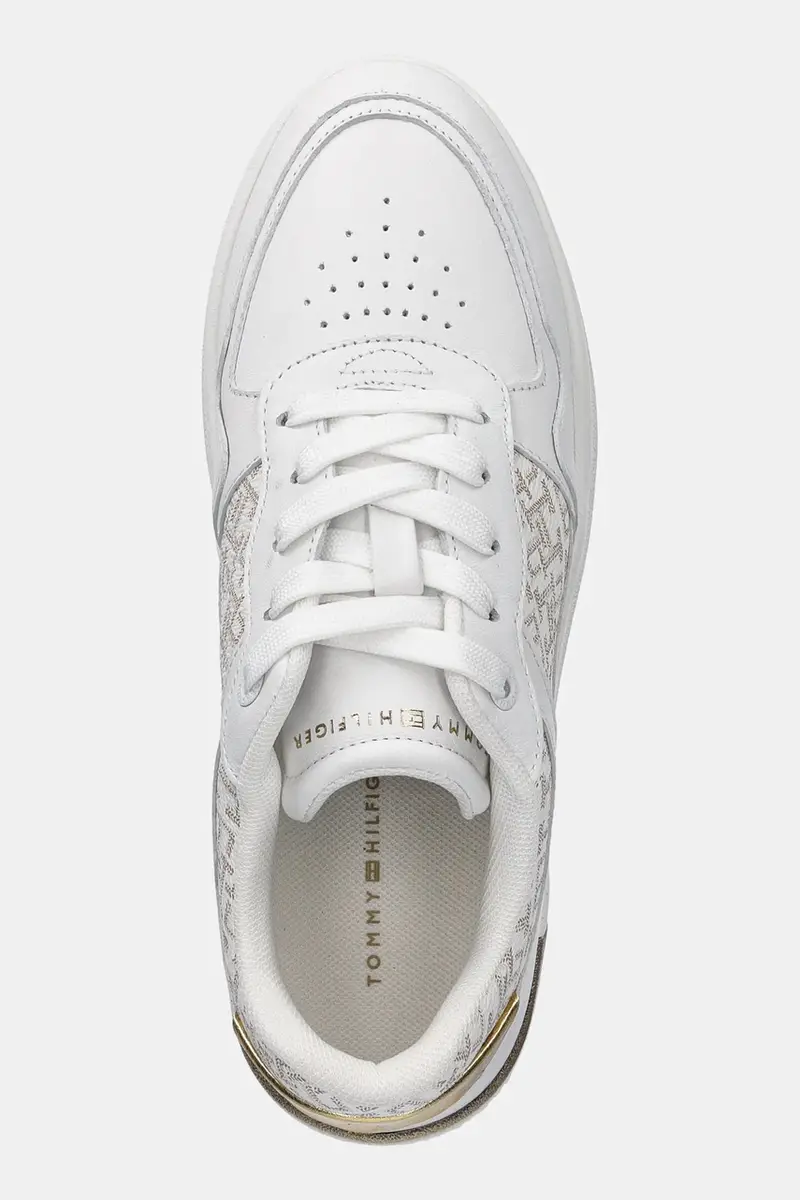 sneakers LUX COURT SNEAKER MONOGRAM colore bianco FW0FW08381 miniatura 4