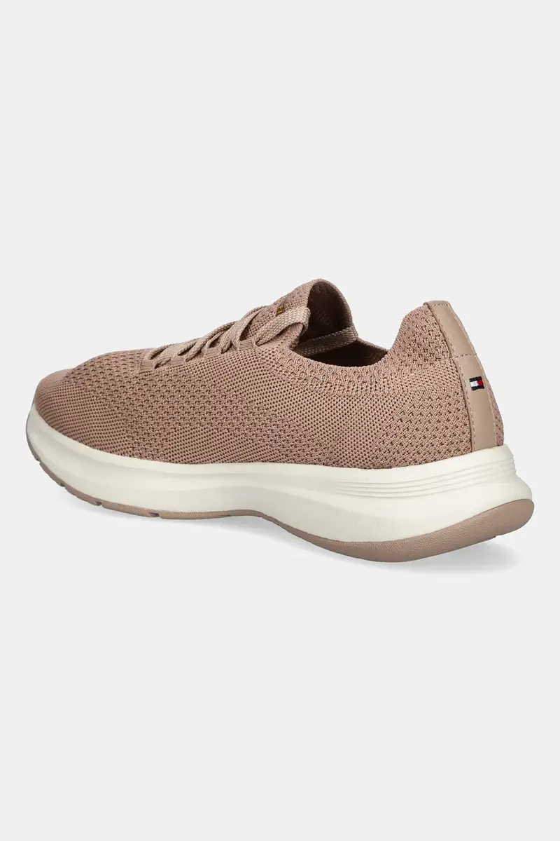 sneakers TH KNIT RUNNER donna colore beige FW0FW08813 miniatura 3
