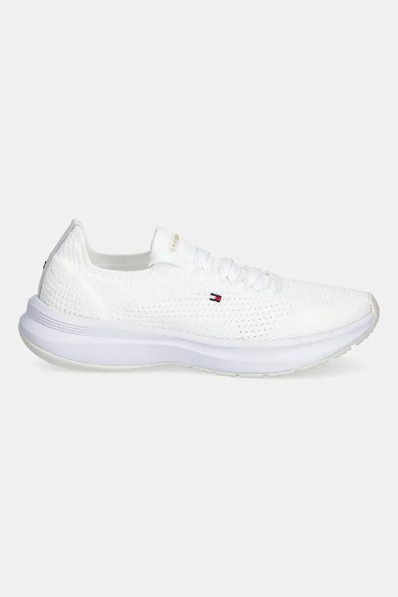 sneakers TH KNIT RUNNER donna colore bianco FW0FW08813 miniatura 2