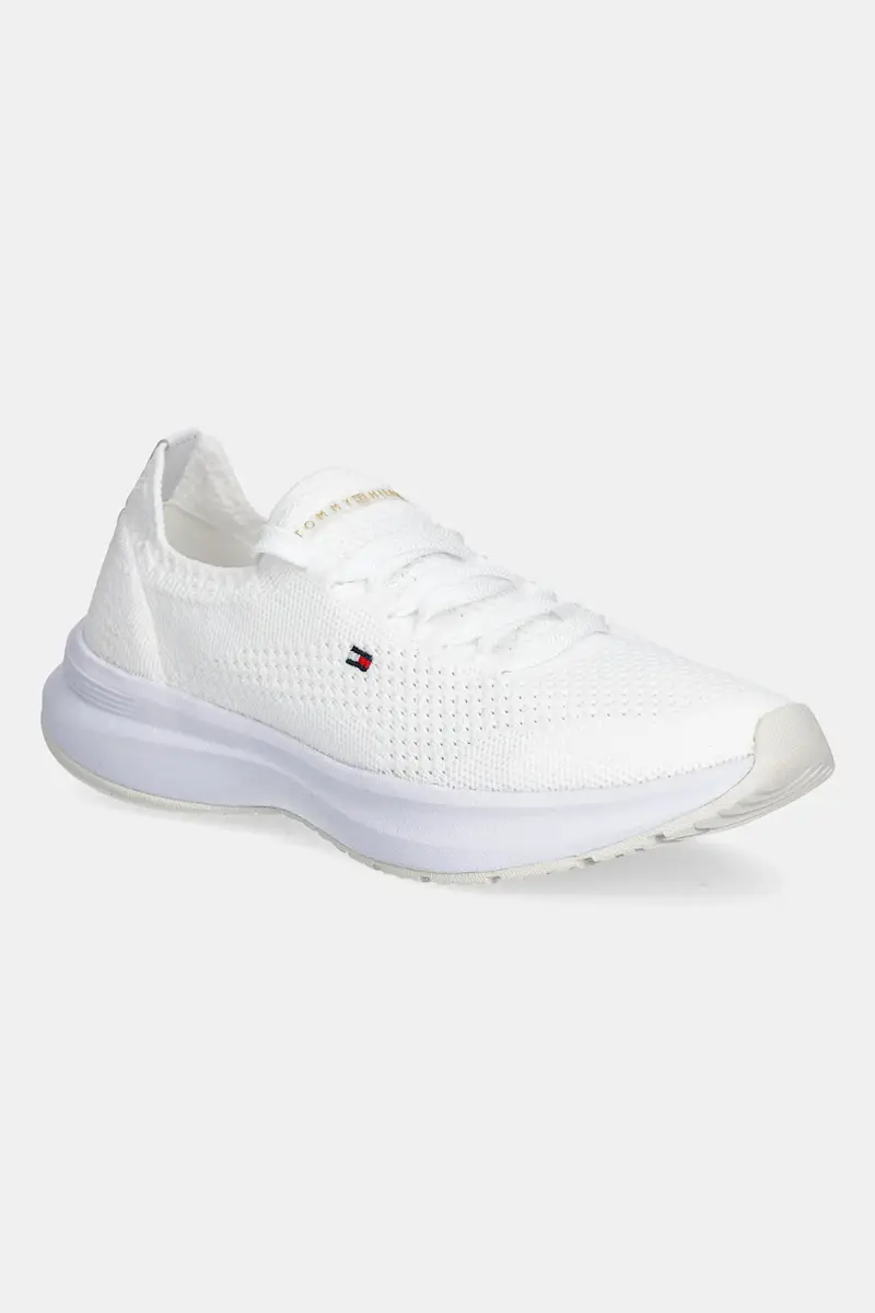 sneakers TH KNIT RUNNER donna colore bianco FW0FW08813